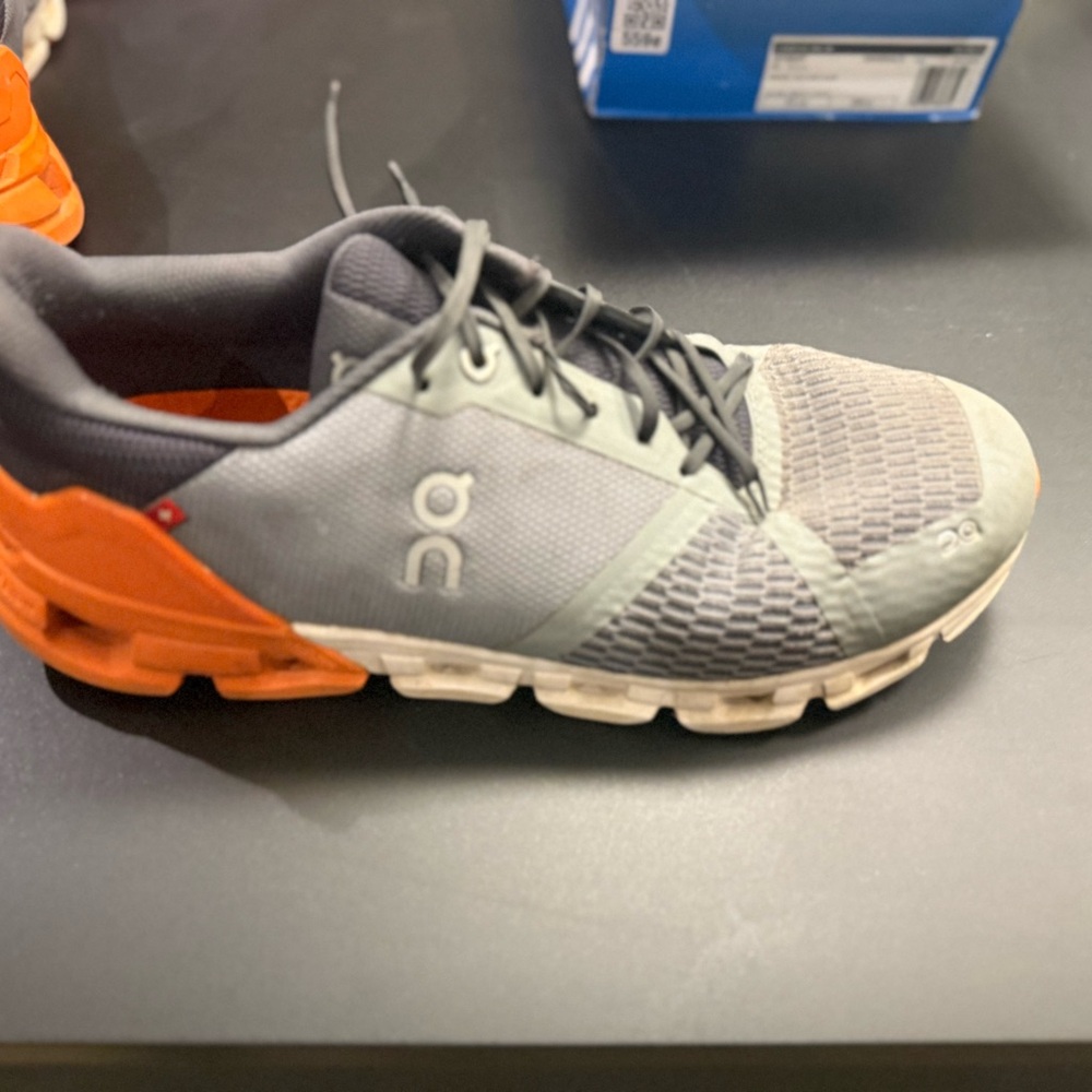 On Running Men's Sneakers in Gray and Orange